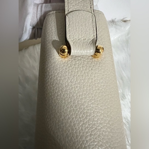 GUCCI Zumi Horsebit Interlocking Leather Ivory Bag - Picture 12 of 12